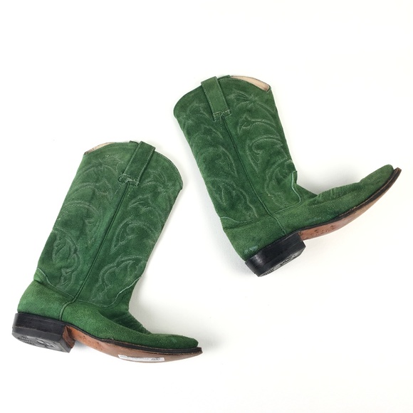 green cowboy boots womens